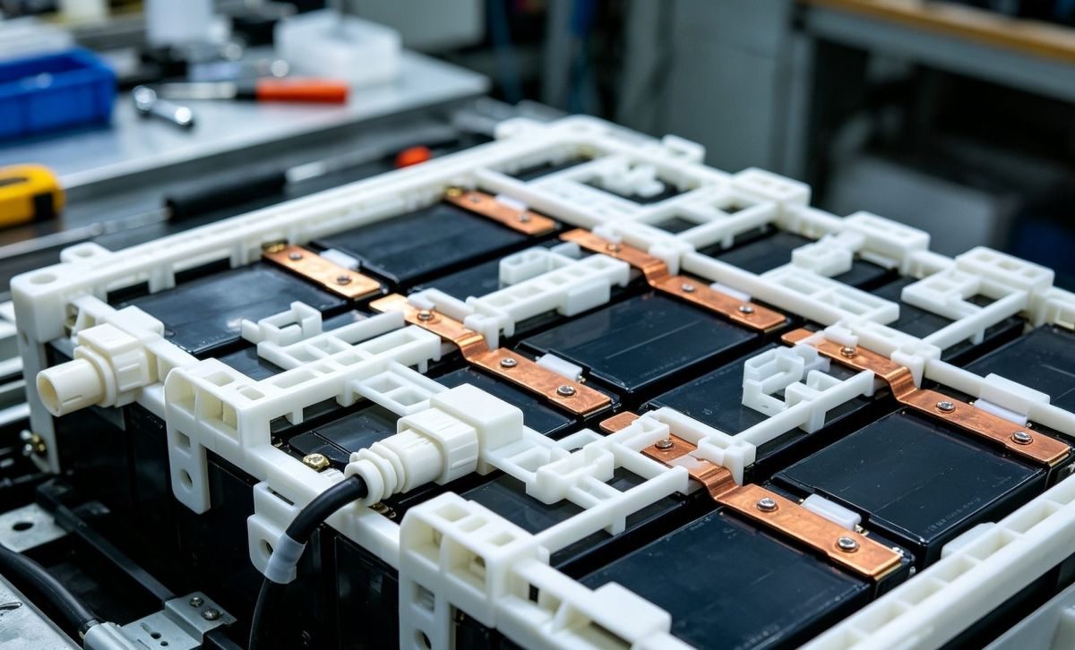 New energy vehicle plastic components